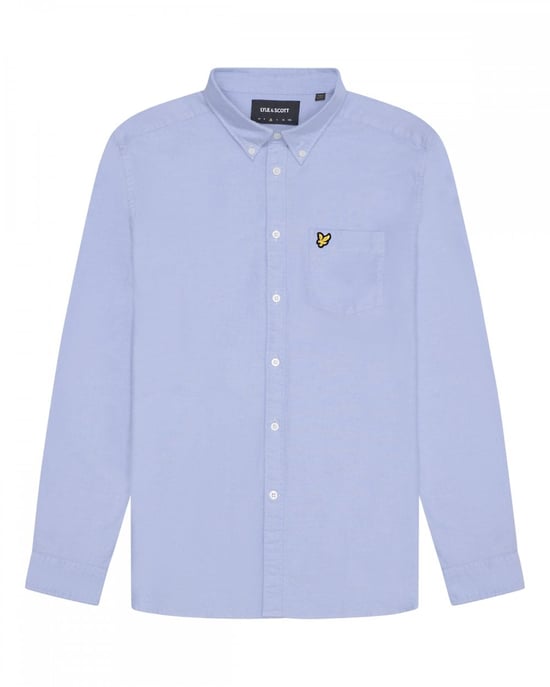 Lyle & Scott Mens Plain Oxford Shirt - Image 1