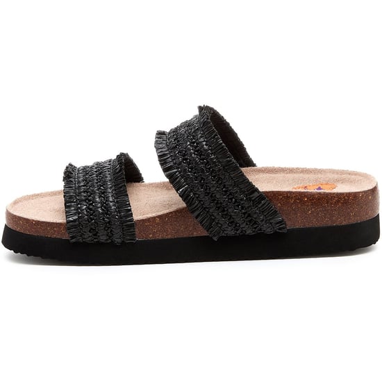 Rocket Dog Aruba Raffia Textil Dam Svart Sandaler - Image 6