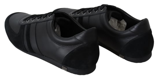 Dolce & Gabbana Mannen Zwart Logo Leer Casual Sneakers Schoenen - Image 5