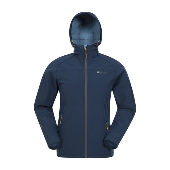 Mountain Warehouse Mens Exodus Waterproof Soft Shell Jacket (Blue) - Image 1