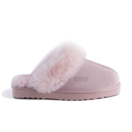 Aus Wooli "Sydney" Australia Sheepskin Wool Slippers, Pale Pink
