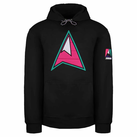 Nike Air Jordan Standard Fit Long Sleeve Pullover Black Mens Hoodie CT3490 010