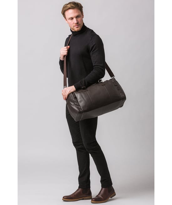 Ocean' Brown Leather Holdall