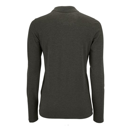 SOLS Dames/dames Perfecte Lange Mouw Pique Polo Shirt (Houtskool mergel) - Image 2