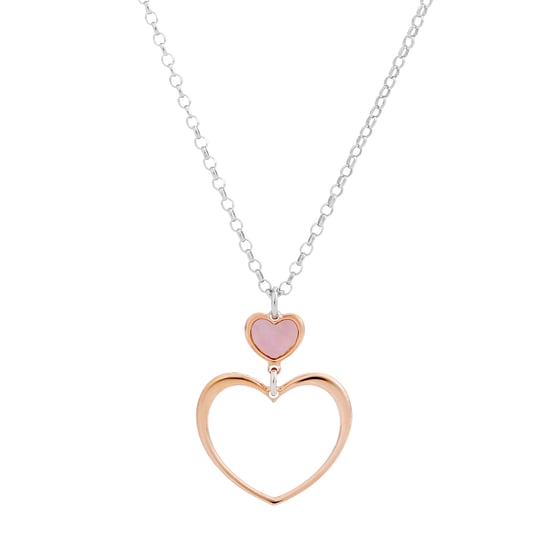 Orphelia 'Mada' Dames 925 Sterling Zilveren Set: Ketting + Armband + Oorbellen - Zilver/Roze SET-7389 - Image 2