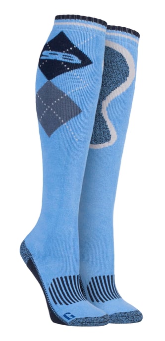 Ladies Knee High Long Cotton Horse Riding Equestrian Boot Socks - Image 1