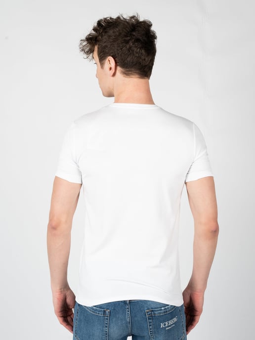 Iceberg T-Shirt C-Neck Men's White - Image 4
