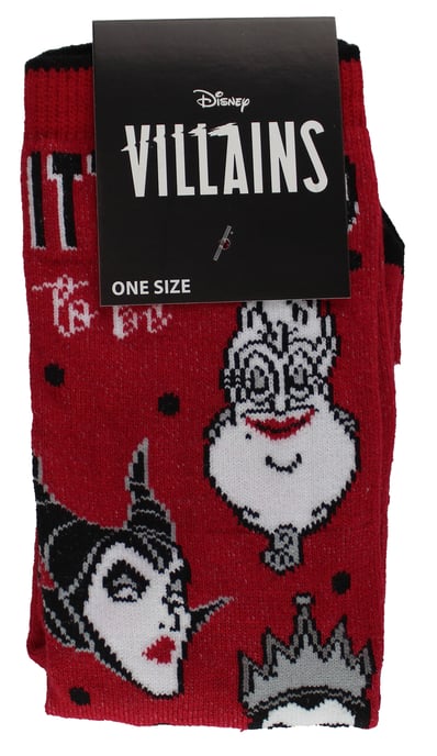 Disney Villains Socks for Women | Casual Novelty Dress Socks | Disney Gifts for Her - Villians - Image 2