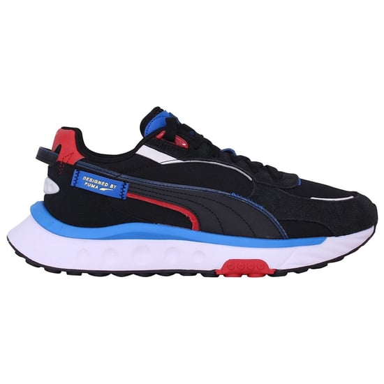 Puma Wild Rider Displaced Mens Black Trainers