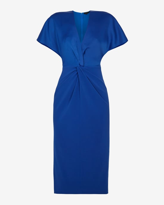 Ted Baker Ellame Wrap Over Full Sleeve Bodycon, Bright Blue