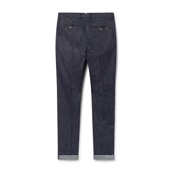 Men's Hackett Chambray Chino in Navy