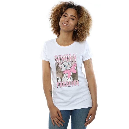 Disney Womens/Ladies Aristocats Marie Simply Purrfect Homage Cotton T-Shirt (White)