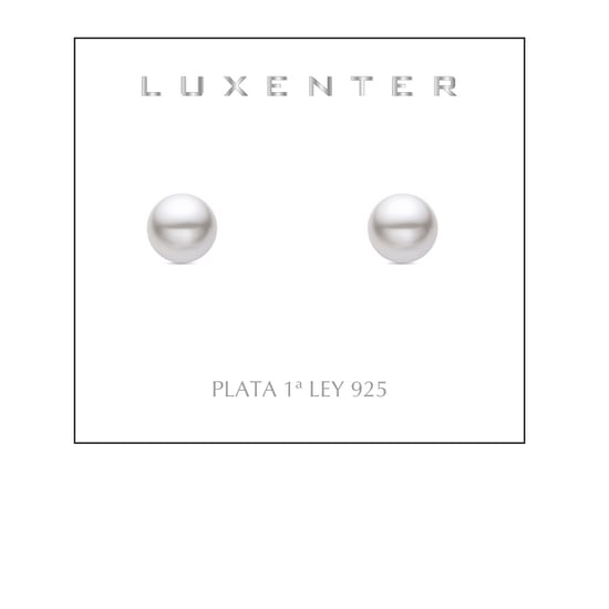 Luxenter Nandi 925 Sterling Silver och vit pärla Rhodiumpläterade örhängen - Image 2