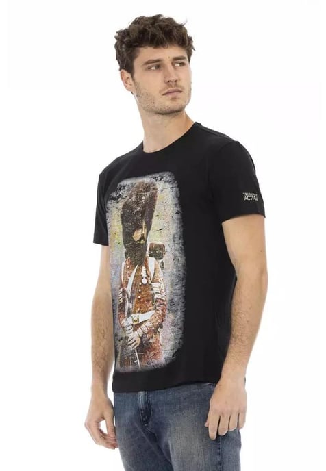 Trussardi Action Men's Black Cotton T-Shirt