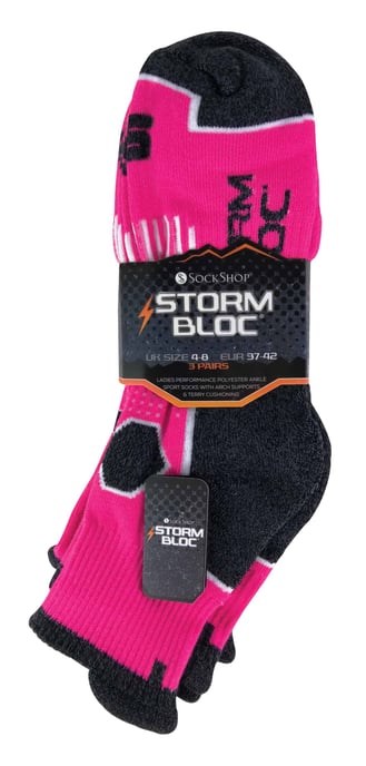 3 Pack Ladies Short Ankle Running Sports Socks with Arch Support - Image 2