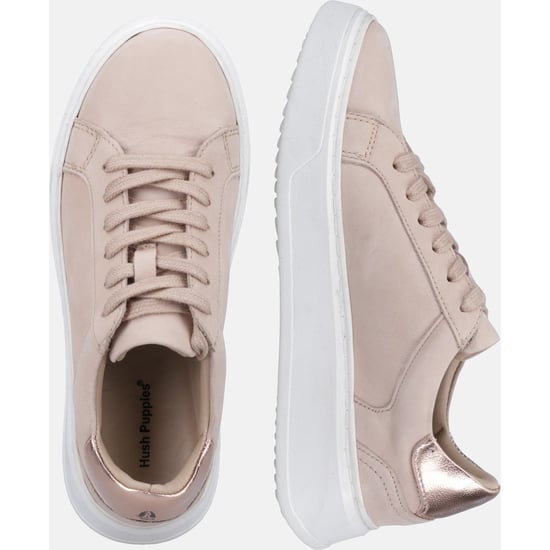 Hush Puppies Camille Damskor i läder Blush Träningsskor - Image 6