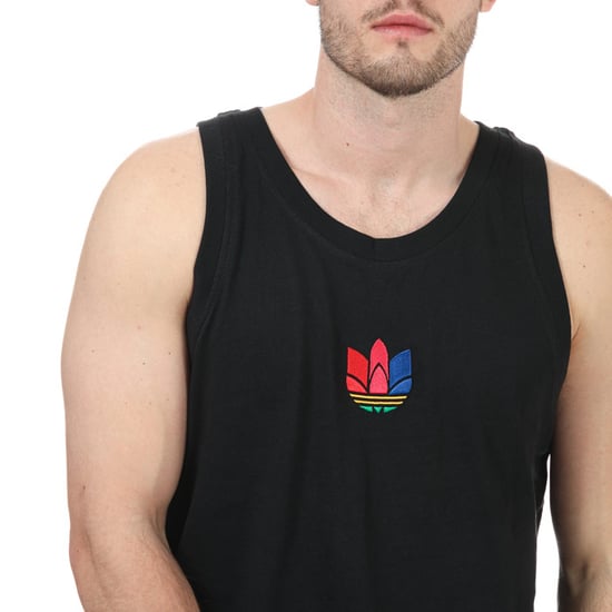 Men's adidas Originals Adicolor 3D Trefoil 3-Stripes Tank Top in Black