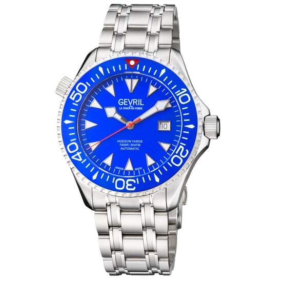 Gevril Men's Hudson Yards 48801 Swiss Automatic 3 Hands, Sellita SW200 Luminous Date Stainless Steel Watch - Image 1