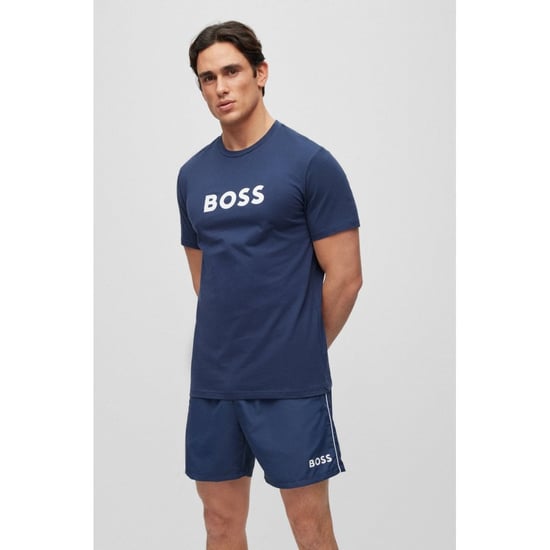 BOSS Orange Mens RN Center Logo T-Shirt 50491706 - Image 1