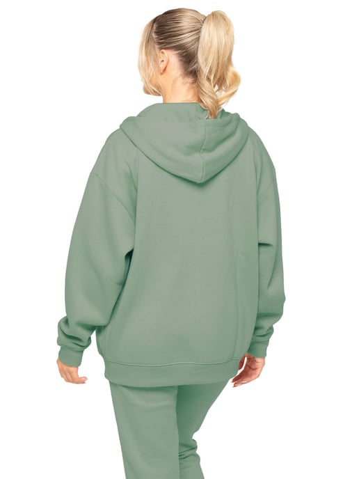 Enzo | Dam Oversized Zip Up Hoodie med dragkedja - Image 3