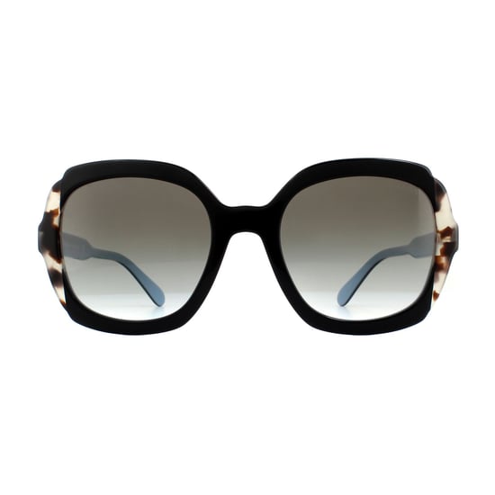 Prada Sunglasses PR 16US KHR0A7 Black Azure Spotted Brown Grey Gradient