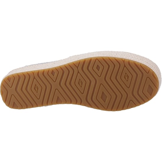 TOMS Valencia Leren Vrouwen Espadrilles Zilver - Image 3