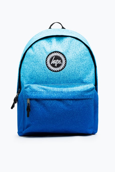 Hype Unisex Blue Speckle Fade Crest Backpack