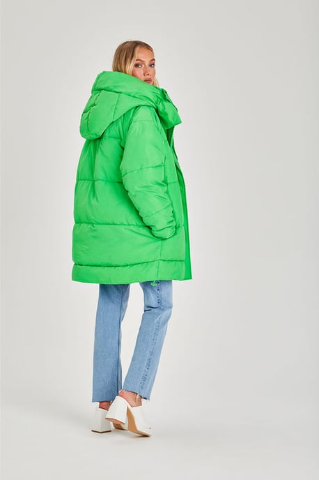 Bright Green Puffer Jacket