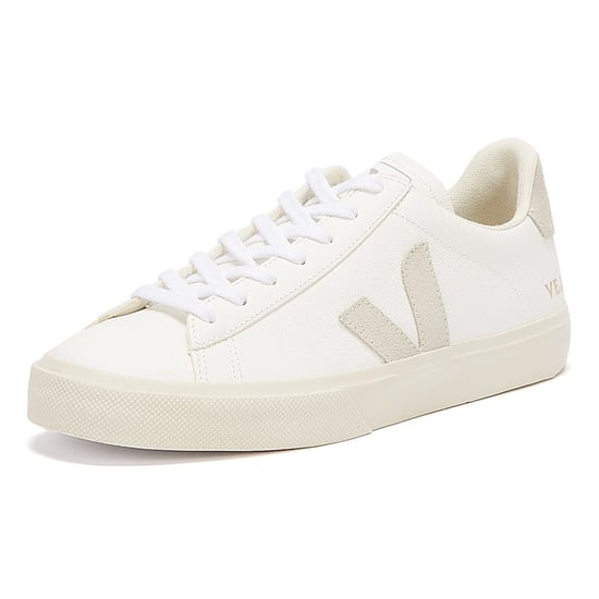 Veja Campo Mens Trainers - (White / Grey) - Image 3