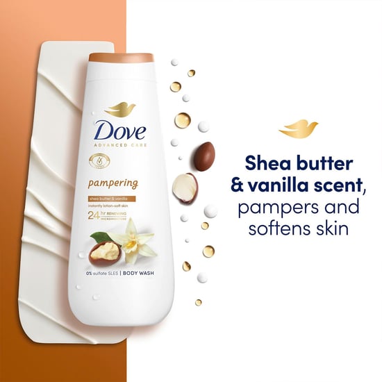 Dove Advanced Care Body Wash Pampering 24Hrs Renewing Micromoisture 225ml, 6pk