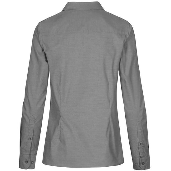 Russell Collectie Dames/Dames Lange Mouw Easy Care Oxford Shirt (Zilver) - Image 2