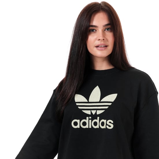 Women's adidas Originals Premium Crew Sweatshirt in Black - Image 4
