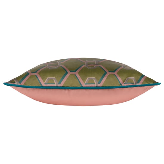 Paoletti Carnaby Chain Geometric Satin Cushion Cover - Image 3