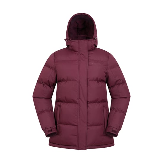 Mountain Warehouse Vattentät vadderad jacka för dam/kvinnor (Burgundy) - Image 1