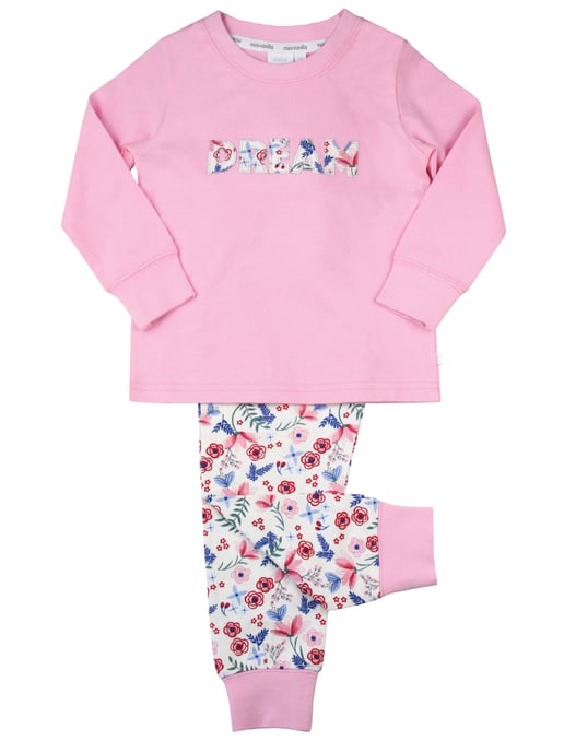 Girls Slim Fit 'DREAM' Pyjamas