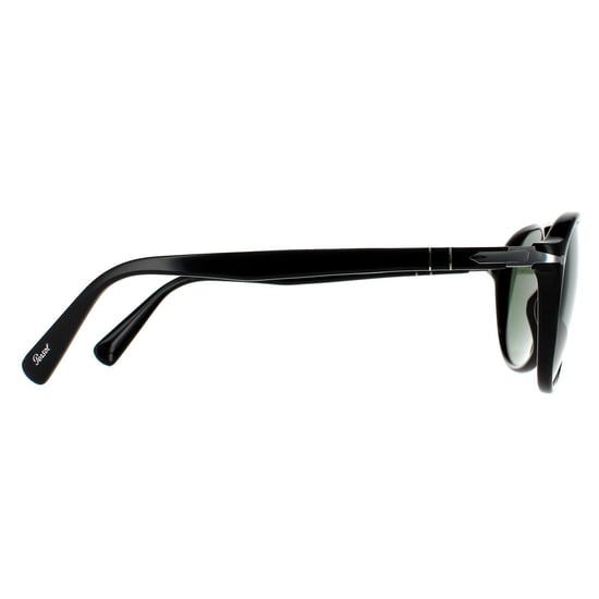 Persol Aviator Unisex Svarta Gröna Solglasögon - Image 4