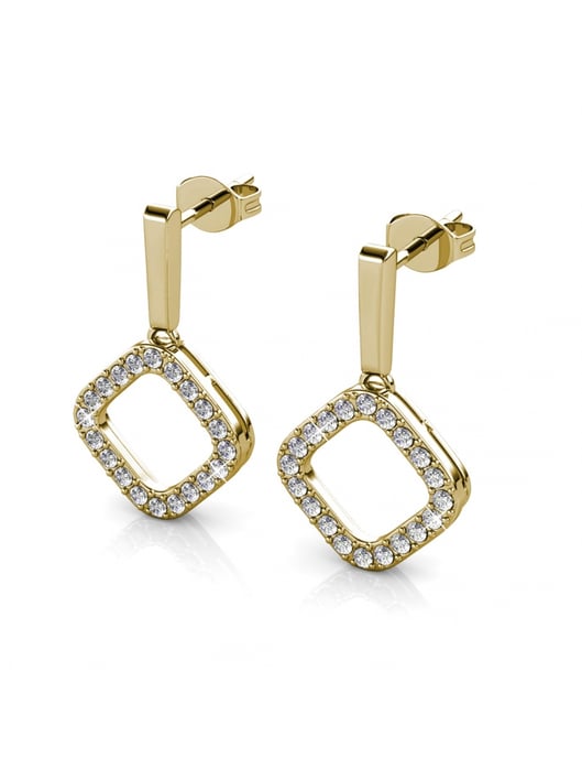 Irina örhängen - guld och kristall - Image 4
