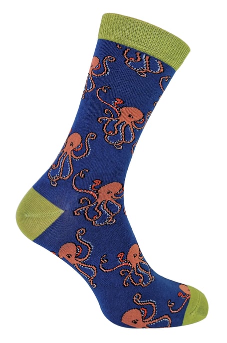 MR HERON - Men's Animal Patterned Design Soft Bamboo Novelty Socks - Image 1