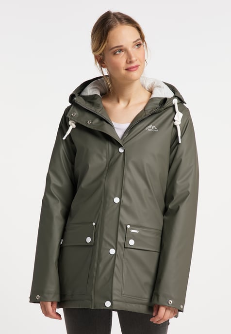 ICEBOUND rain jacket women olive - Image 2