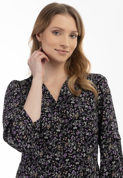 usha floral print midi dress