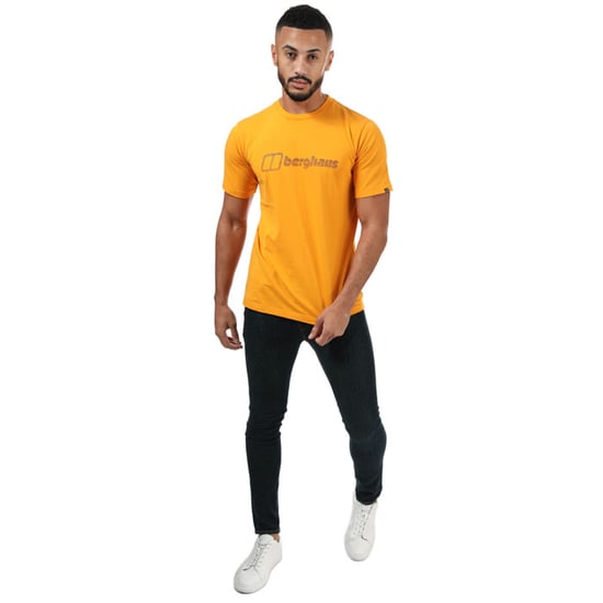 Men's Berghaus Modern Logo T-Shirt in Yellow