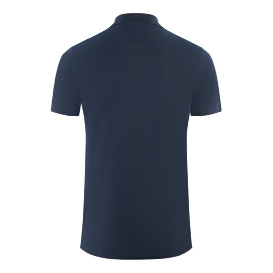 Aquascutum Boxed Logo Navy Blue Polo Shirt - Image 2