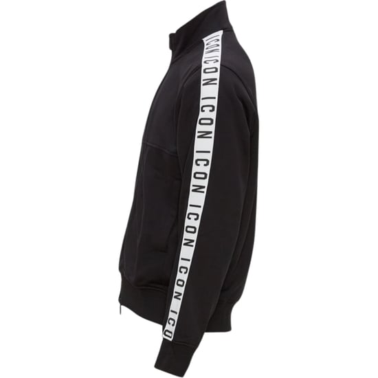 Dsquared2 Taped Sleeves Dean Sport Fit Black Jacket - Image 2