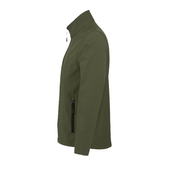 SOLS Mens Race Soft Shell Jacket (Army) - Image 3
