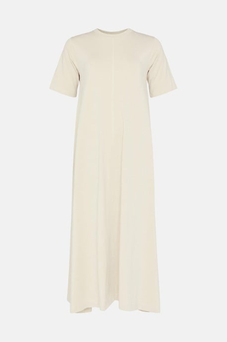 Clean Cotton Trapeze Midi Dress