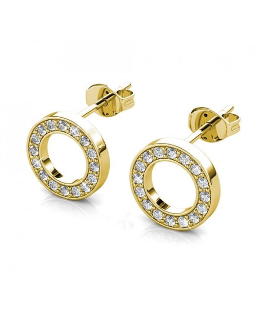 Ophir örhängen - guld och kristall - Image 4