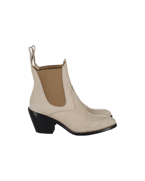 Chloé Ankelstövlar i beige mocka - Image 1
