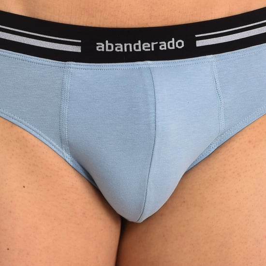 Men's anatomical front breathable fabric brief A077H