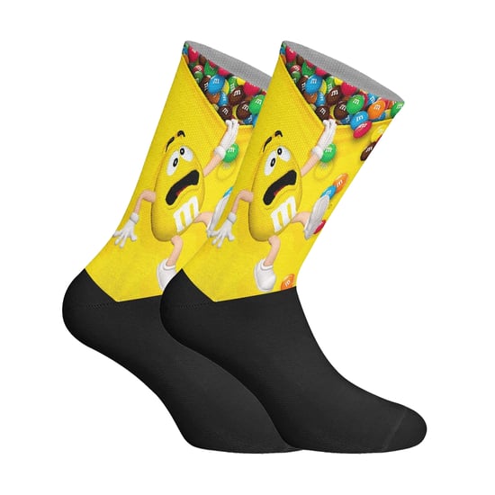 Lange uniseks sokken met elastische print - Image 1