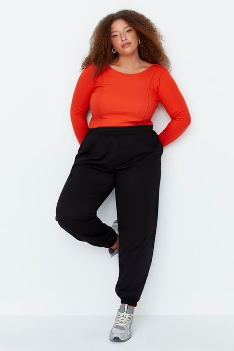Trendyol Dam Högmidjade Lösa Joggers Större Storlekar Sweatpants - Image 2